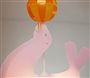 Lampe plafonnier suspension enfant OTARIE ROSE ballon orange