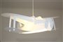 lampe lustre suspension enfant avion blanc