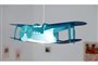 lampe suspension chambre d'enfant garçon avion bleu turquoise