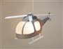 Lampe plafonnier suspension enfant garçon HÉLICOPTÈRE GRIS