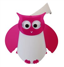OWL wall lamp FUSHIA