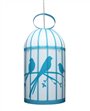 Lampe lustre suspension enfant CAGE AUX OISEAUX TURQUOISE