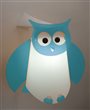 Applique murale chambre enfant HIBOU TURQUOISE