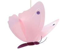 Lampe suspension enfant PAPILLON LILAS