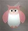 Kid's wall lamp PINK OWL light