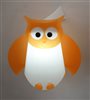 Applique murale chambre enfant HIBOU ORANGE