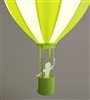 Lampe plafonnier lustre suspension pour enfant MONTGOLFIERE VERT POMME