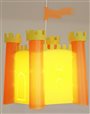 lampe plafonnier suspension chambre d'enfant garçon Château-fort Genêt et Orange