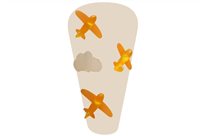 LITTLE PLANES wall lamp ORANGE