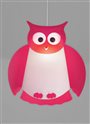 lampe plafonnier suspension enfant fille Hibou fushia