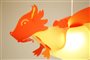 lampe plafonnier suspension enfant Dragon Jaune et Orange