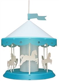 Lampe Suspension Enfant MANEGE TURQUOISE