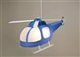 Lamp ceiling light for boy's bedroom BLUE HELICOPTER