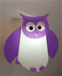 Applique murale chambre enfant HIBOU VIOLET