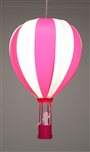 Lampe plafonnier suspension enfant fille  MONTGOLFIERE FUSHIA