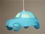 Lampe plafonnier suspension pour enfant garçon VOITURE TURQUOISE