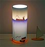 Kid's bedroom bedside deco lamp BLUE SEA FISHERMAN