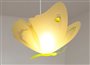 Lampe plafonnier suspension enfant fille PAPILLON jaune et anis