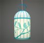 Lampe plafonnier suspension pour enfant CAGE AUX OISEAUX TURQUOISE