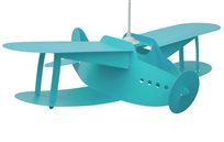 Lampe suspension enfant AVION TURQUOISE