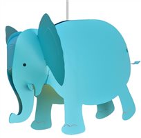 Lampe suspension enfant ELEPHANT TURQUOISE