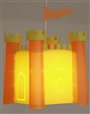 Lampe plafonnier suspension enfant CHÂTEAU-FORT GENÊT et ORANGE