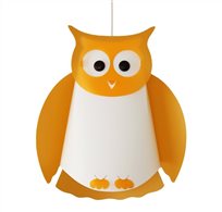 Lampe suspension enfant HIBOU ORANGE