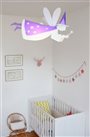 Lampe plafonnier suspension chambre enfant fille FEE BLANCHE et VIOLET