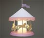 Lampe plafonnier Suspension Enfant fille MANÈGE ROSE