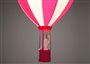 Lampe plafonnier lustre suspension pour enfant fille MONTGOLFIERE FUSHIA