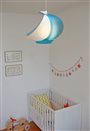 Kid's bedroom ceiling light Turquoise Blue BOAT Lamp