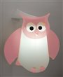 Applique murale enfant HIBOU ROSE