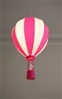Lampe plafonnier suspension pour enfant fille MONTGOLFIERE FUSHIA