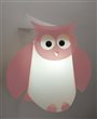 Applique murale HIBOU ROSE