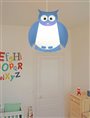 lampe plafonnier suspension chambre d'enfant Hibou Bleu