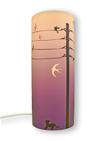 Lampe de chevet HIRONDELLES parme