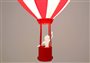 Lampe plafonnier lustre suspension pour enfant MONTGOLFIÈRE ROUGE