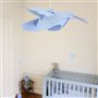 Lampe plafonnier suspension chambre enfant bébé COLOMBE BLEU CIEL