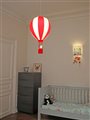Lampe plafonnier suspension chambre enfant MONTGOLFIÈRE ROUGE 