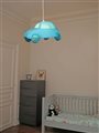 Lampe suspension pour chambre enfant VOITURE TURQUOISE