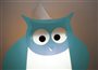 Lampe Enfant Applique murale HIBOU TURQUOISE