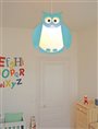 Lampe plafonnier suspension chambre enfant HIBOU Turquoise