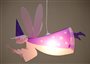 Lampe plafonnier suspension enfant fille FEE ROSE et VIOLET