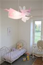 Lampe suspension chambre enfant fille FEE BLANCHE et ROSE