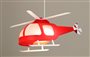 Lampe plafonnier suspension pour enfant garçon HÉLICOPTÈRE ROUGE