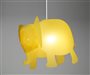 lampe plafonnier suspension chambre pour enfant Éléphant couleur Jaune Or