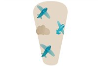 LITTLE PLANES wall lamp TURQUOISE