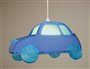 Lampe plafonnier suspension pour enfant garçon VOITURE BLEUE ET TURQUOISE