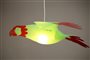 Lamp ceiling light for kids LIME and RED PARROT 