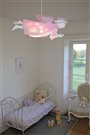 lampe suspension chambre enfant Ange rose